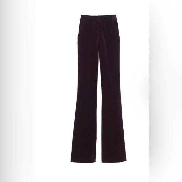 ALC Sophie II Velvet pant , chocolate plum - NWT - Picture 3 of 7
